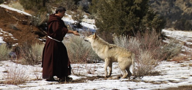 St. Francis taming the wolf