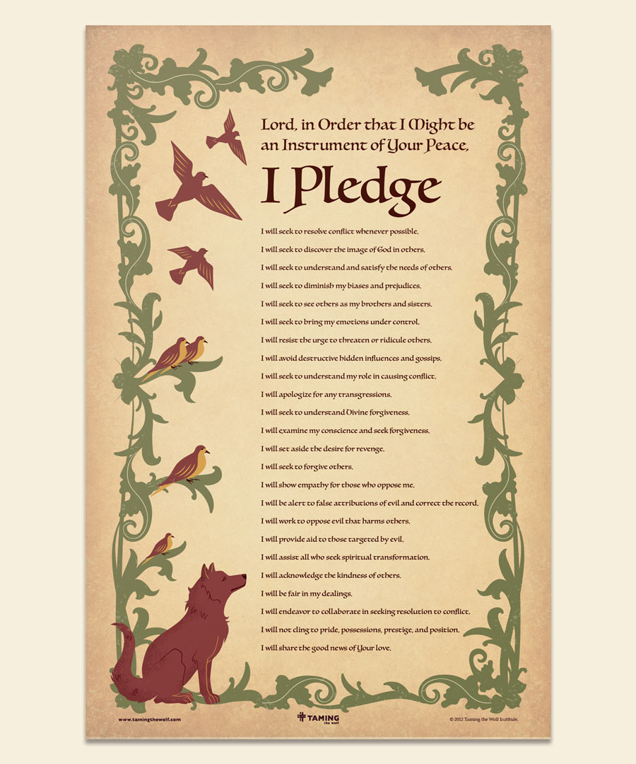 Franciscan Peacemaking | Pledge Poster