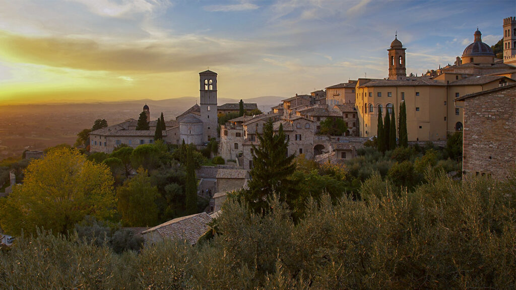 Sunset over Assisi