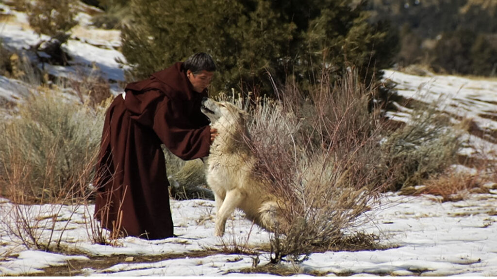 St. Francis with the wolf of Gubbio